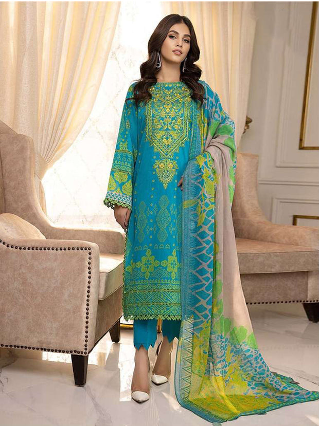 Designer Pakistani Suits Collection Beautiful Stylish Fancy Colorful Party Wear & Occasional Wear Pure Cotton Embroidered Salwar Suit