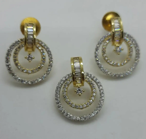 Trendy Alloy Pendant and earrings set