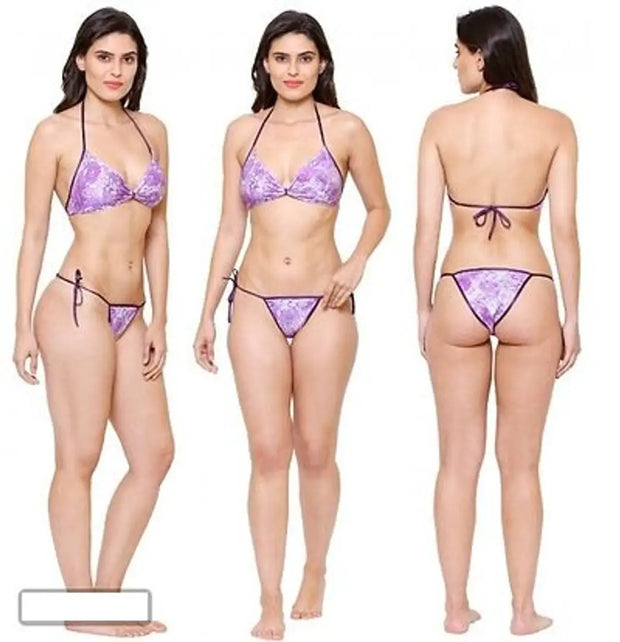 Printed Bikini Lingerie Set
