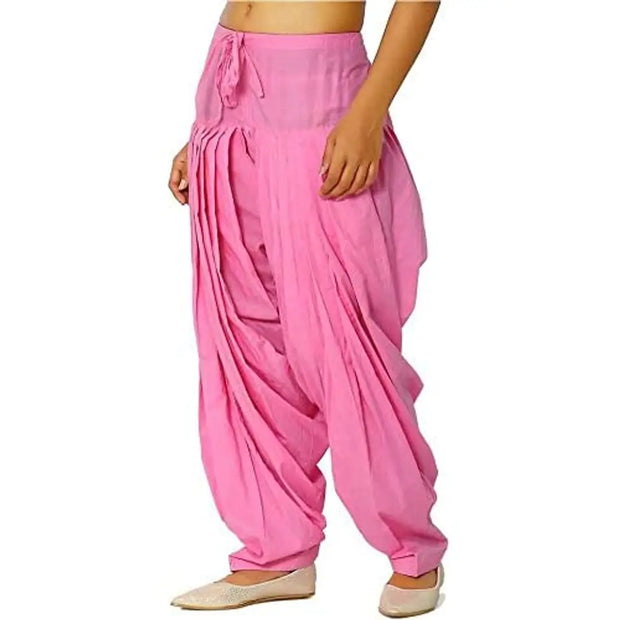 ENDFASHION Woman's Plain SEMI Patiala Salwar for Woman || Patiala || Patiala Pants || Patiyala || Patiala Combo || Free Size (BABYPINK)