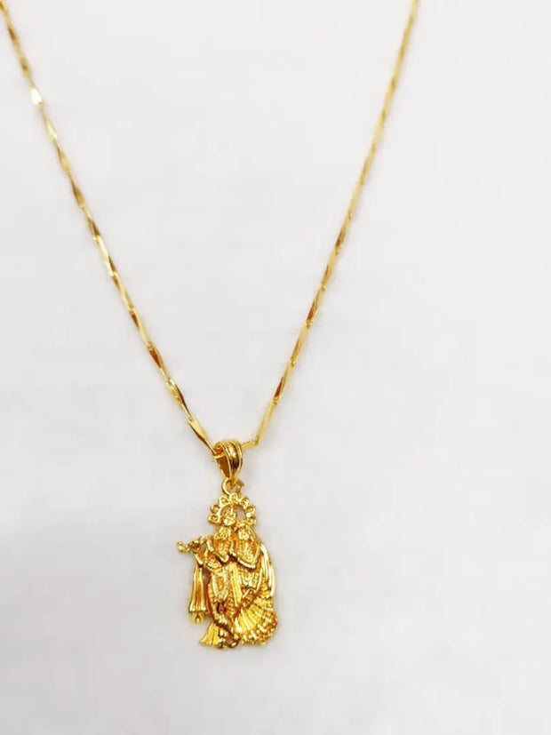 Elegant Gold Plated Chain and Pendant