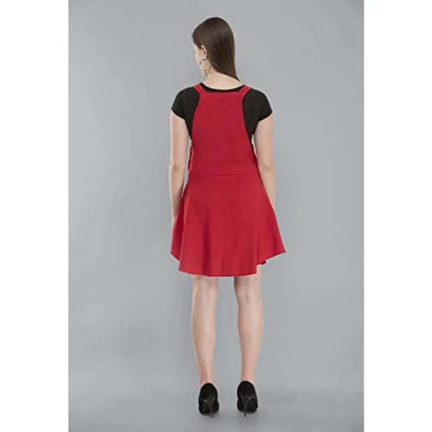 CUPIDVIBE Women's Cotton Lycra Knee Length Dress