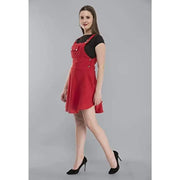 CUPIDVIBE Women's Cotton Lycra Knee Length Dress