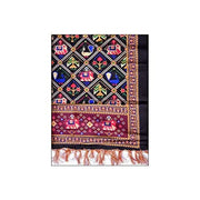 Mclothings Women's Assam Silk Dupatta/Chunni with Design Jhalar/Tassels (Length: 2.25 meter Width: Approx 1 mtr Size, D65, Multicolour)