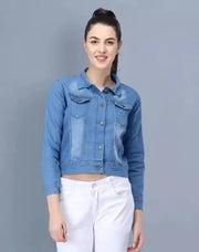 Full Sleeves Women Jeans Denim Jackets