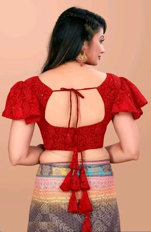 Stylish Georgette Embroidered  Blouses