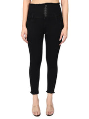 Stylish Black Denim  Jeans For Women