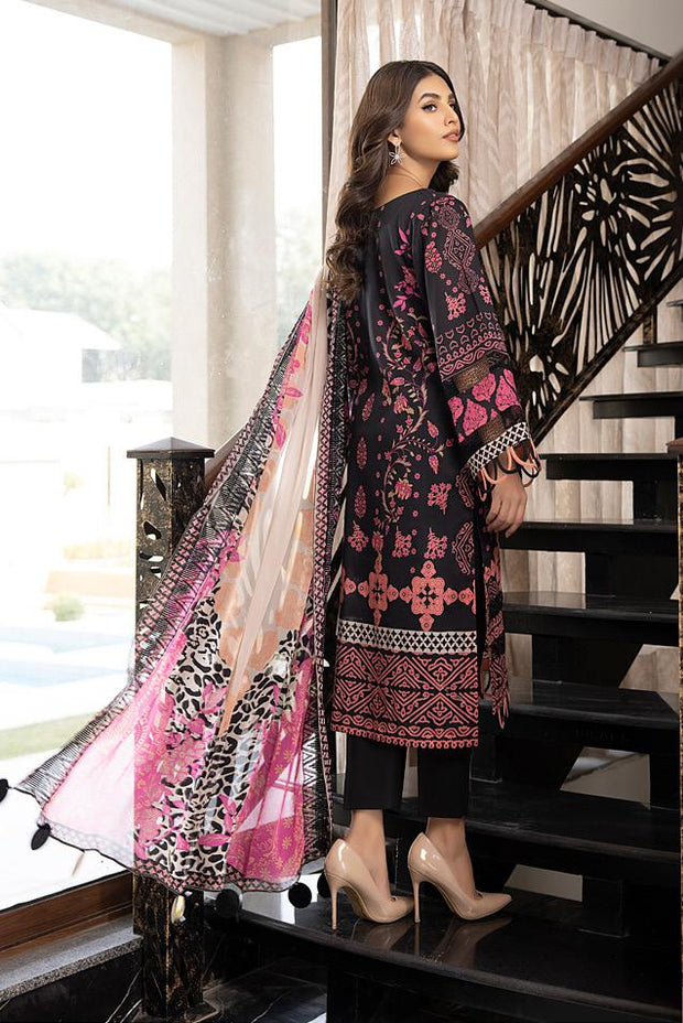 Embroidered Net Pakistani Suit in Old Rose : KCH5361